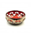 Gold-red ceramic bowl