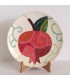 Handmade plate apple