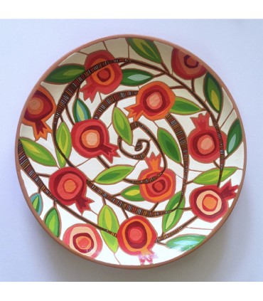 Handmade plate flowers mandala