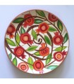 Handmade plate flowers mandala