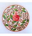 Handmade plate grapefruit middle