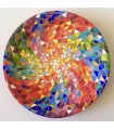 Handmade plate Mandala Colorful