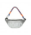Silver Nobo kidney bag with large logo print