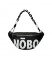 Black Nobo kidney bag with large logo print