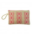 Red motif pouch
