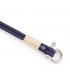 Constantin Maritime Bracelet made of Sail Rope, Blue Marine with Swarovski